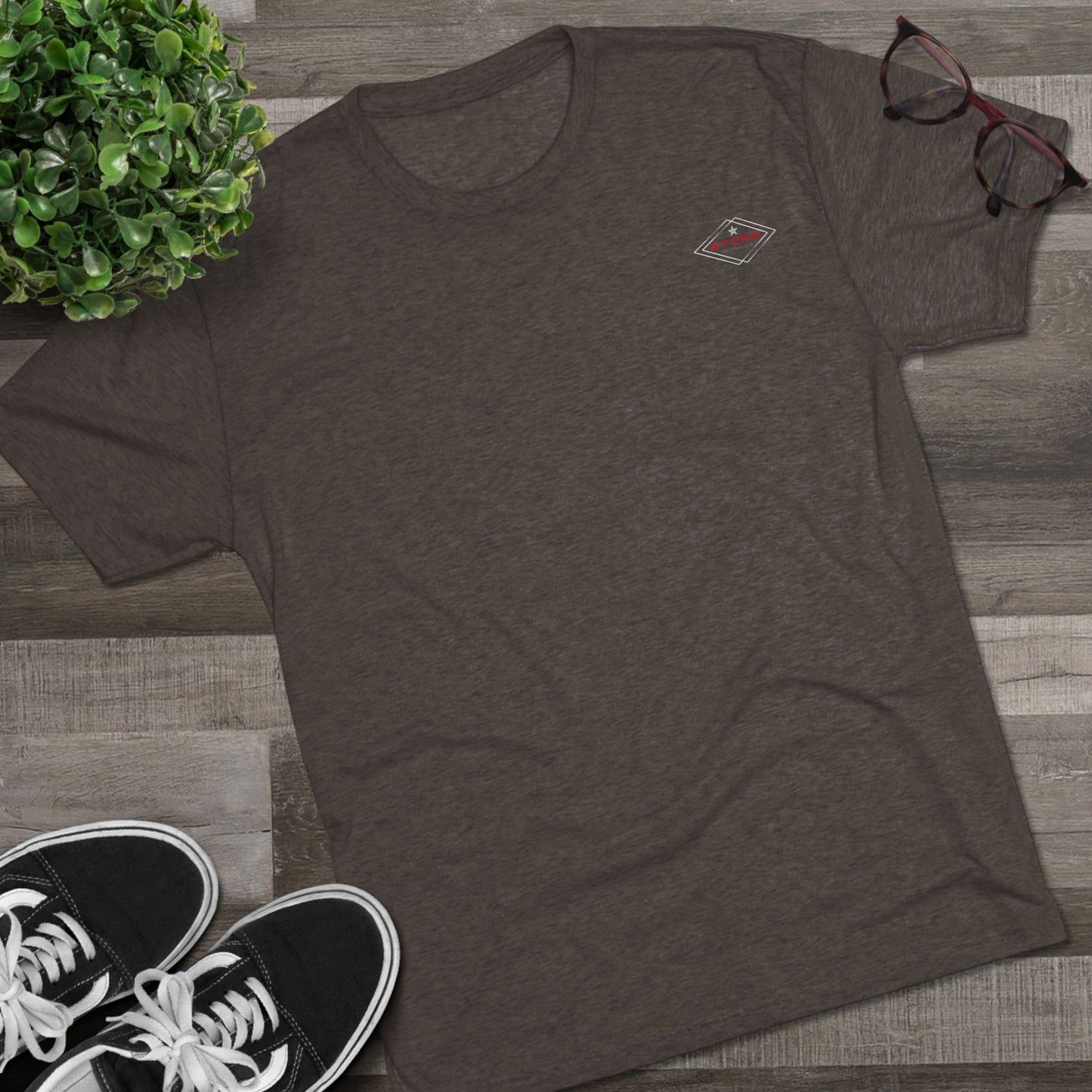 #1 Storm Volleyball Tri-Blend T (Surf Design)