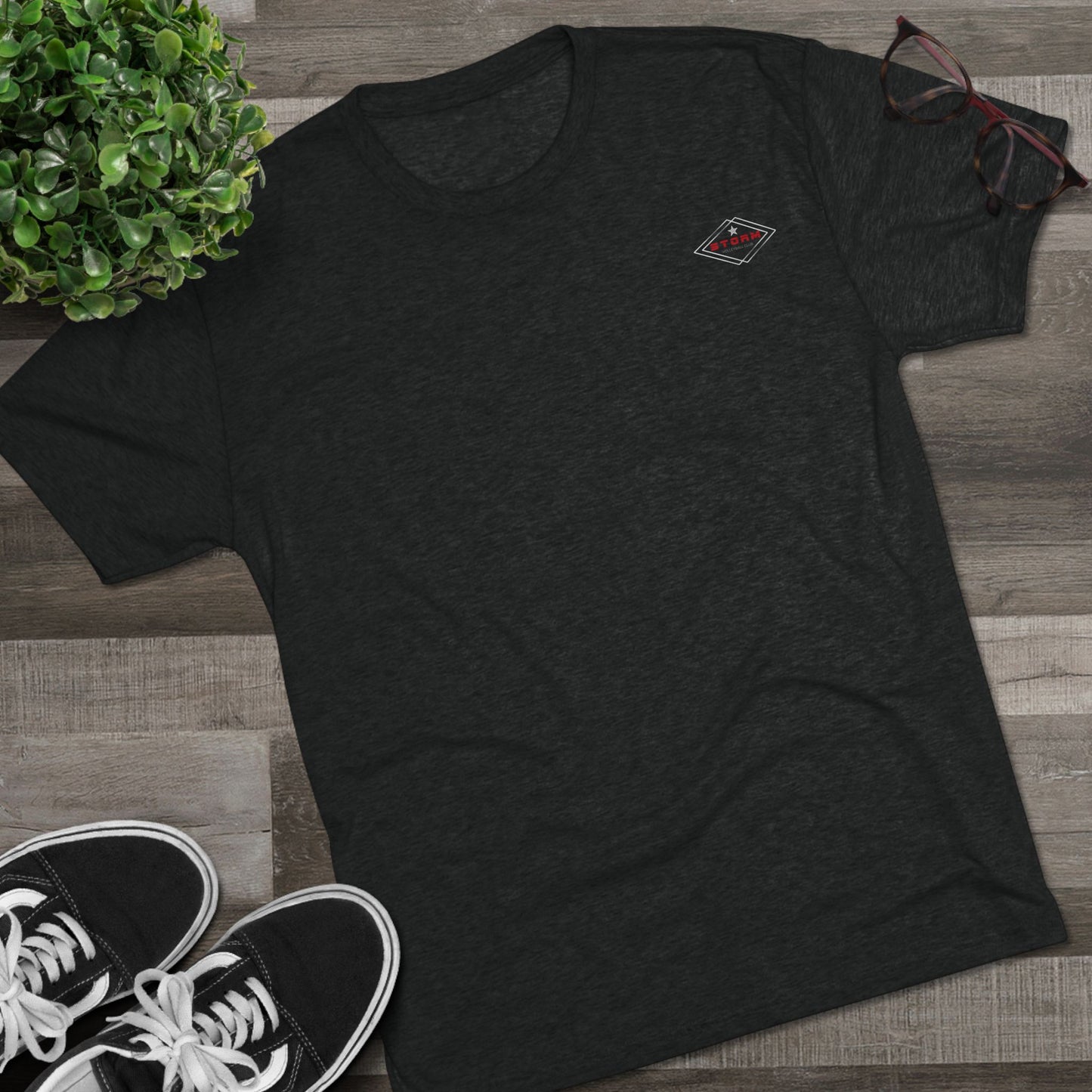 #1 Storm Volleyball Tri-Blend T (Surf Design)