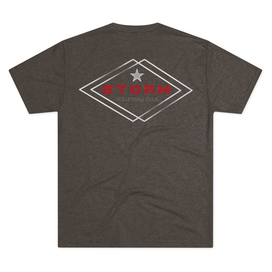 #1 Storm Volleyball Tri-Blend T (Surf Design)