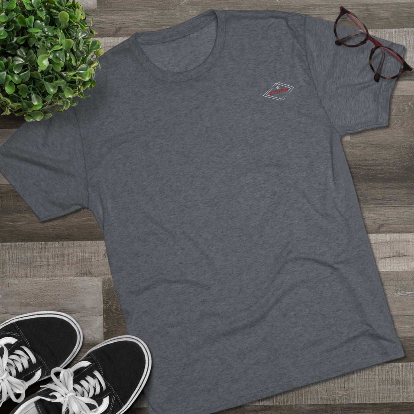 #1 Storm Volleyball Tri-Blend T (Surf Design)